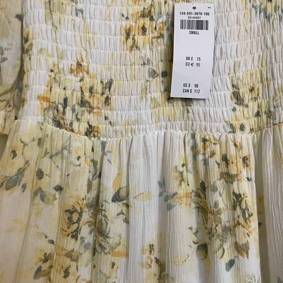 BNWT Abercrombie Stretch Midi Floral Dress - Picture 4 of 6